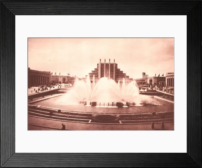 Framed Print : Brussels Expo 1935, Great Fountains Framed Print : Brussels Expo 1935, Great Fountains