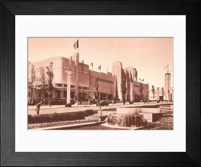 Framed Print : Brussels Expo 1935, Food Palace Framed Print : Brussels Expo 1935, Food Palace