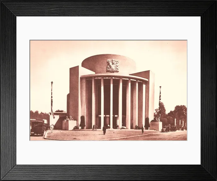 Framed Print : Brussels Expo 1935, Great Britain Pavilion Framed Print : Brussels Expo 1935, Great Britain Pavilion