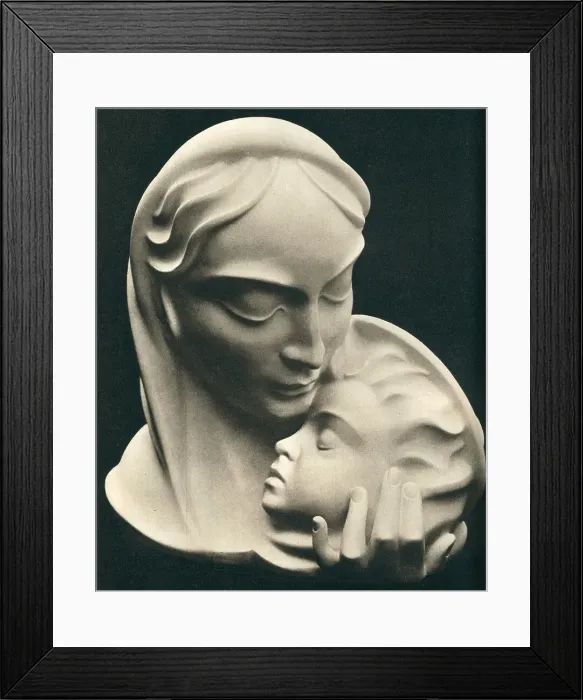 Framed Print : Fritsch Madonna Sculpture Framed Print : Fritsch Madonna Sculpture