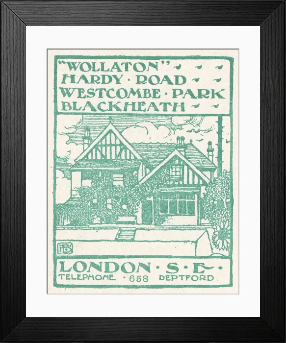 Framed Print : Tom Browne Postcard Framed Print : Tom Browne Postcard