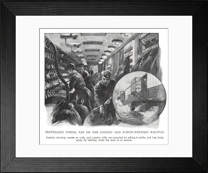 Framed Print : Travelling Postal Van Framed Print : Travelling Postal Van