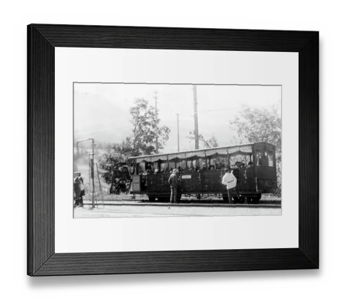 Framed Print : Wengen Railway, Switzerland in the 1920s Framed Print : Wengen Railway, Switzerland in the 1920s