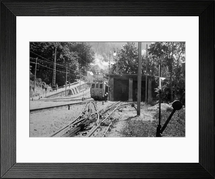 Framed Print : Wengen Railway, Switzerland in the 1920s Framed Print : Wengen Railway, Switzerland in the 1920s