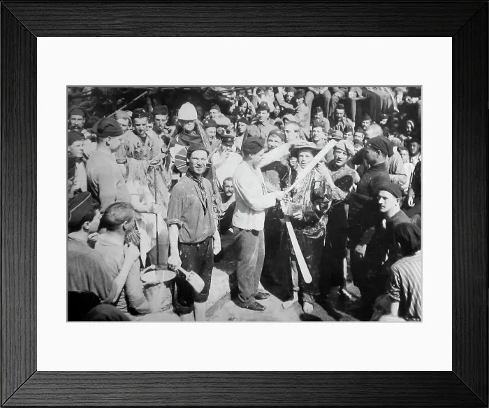 Framed Print : Troop ship crossing the line ceremony Framed Print : Troop ship crossing the line ceremony