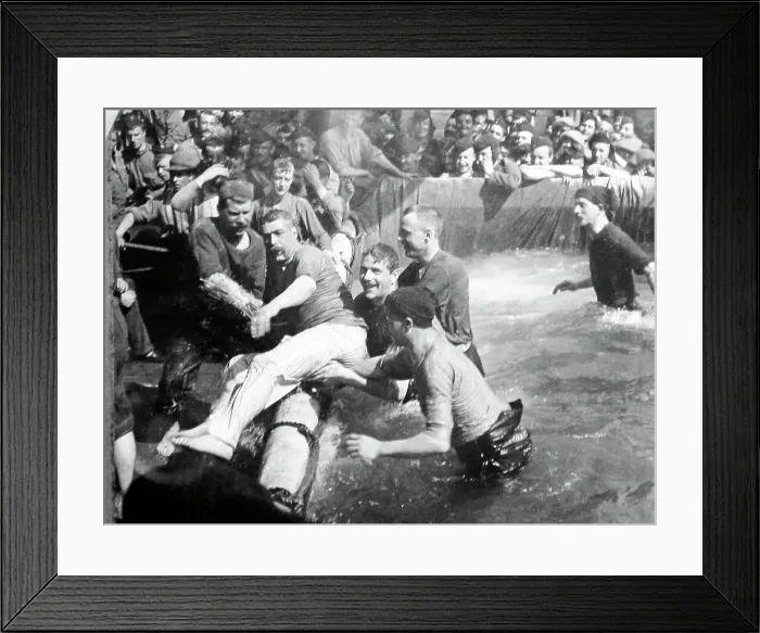 Framed Print : Troop ship crossing the line ceremony Framed Print : Troop ship crossing the line ceremony