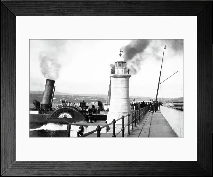 Framed Print : Paddle Steamer Queen Victoria, Douglas Harbour, Isle of Man Framed Print : Paddle Steamer Queen Victoria, Douglas Harbour, Isle of Man