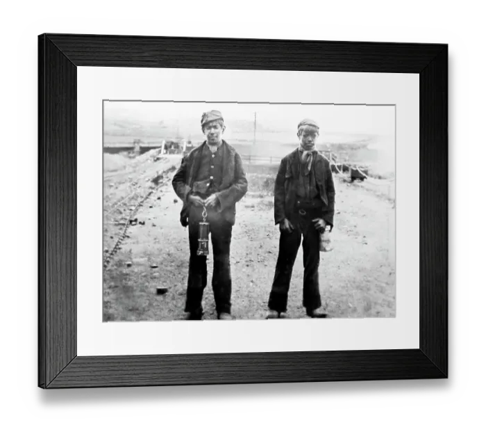 Framed Print : Child coal miners Framed Print : Child coal miners