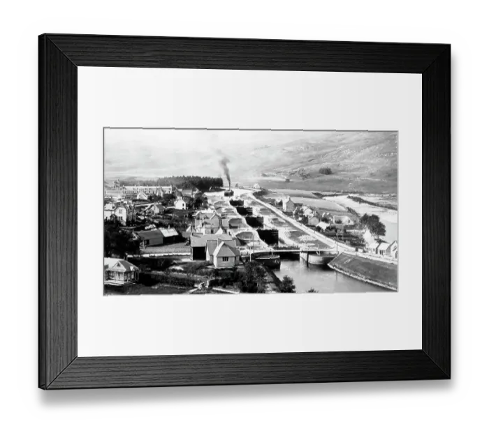 Framed Print : Caledonian Canal. Fort Augustus, Scotland Framed Print : Caledonian Canal. Fort Augustus, Scotland