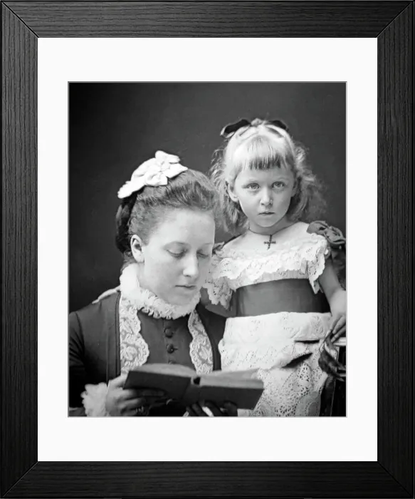 Framed Print : Princess Helena and her daughter Princess Marie Louise Framed Print : Princess Helena and her daughter Princess Marie Louise
