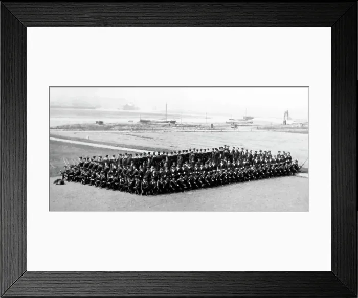 Framed Print : Royal Navy sailors forming a defensive square Framed Print : Royal Navy sailors forming a defensive square