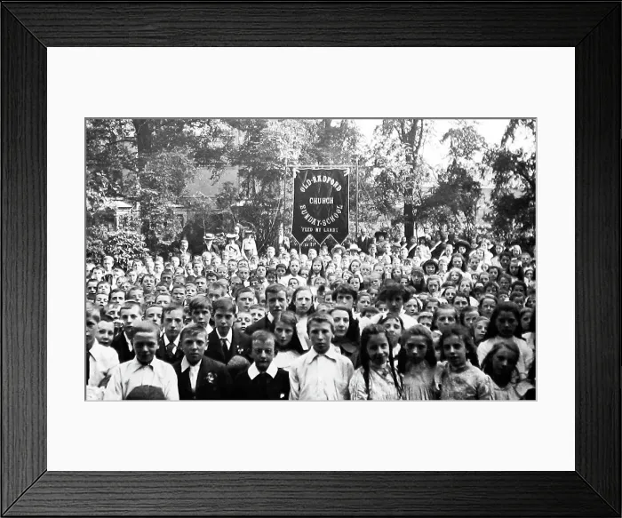 Framed Print : Sunday School event, Old Radford, Nottingham Framed Print : Sunday School event, Old Radford, Nottingham