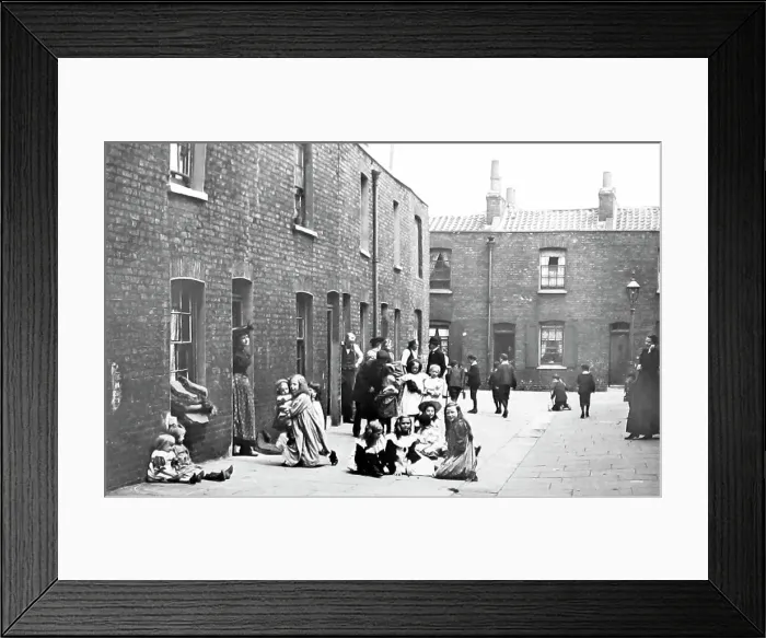 Framed Print : Slum housing in South London