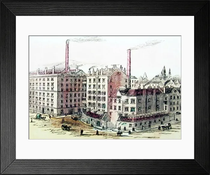 Framed Print : Illustration of Fry's factory in Bristol Framed Print : Illustration of Fry's factory in Bristol