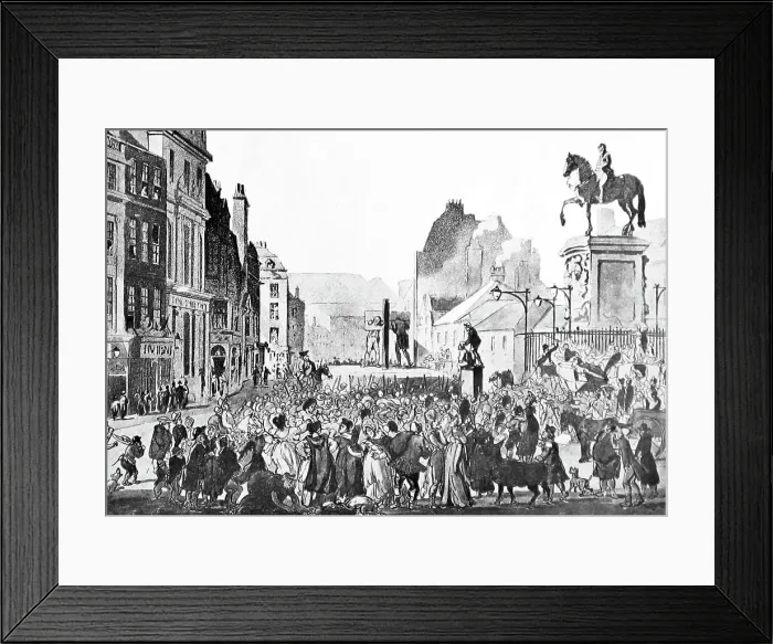 Framed Print : Illustration of the Pillory at Charing Cross, London Framed Print : Illustration of the Pillory at Charing Cross, London