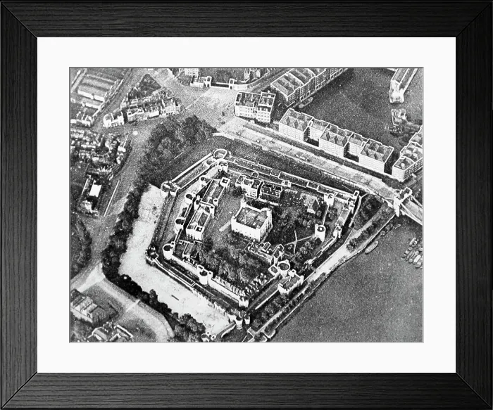Framed Print : Tower of London from the air Framed Print : Tower of London from the air