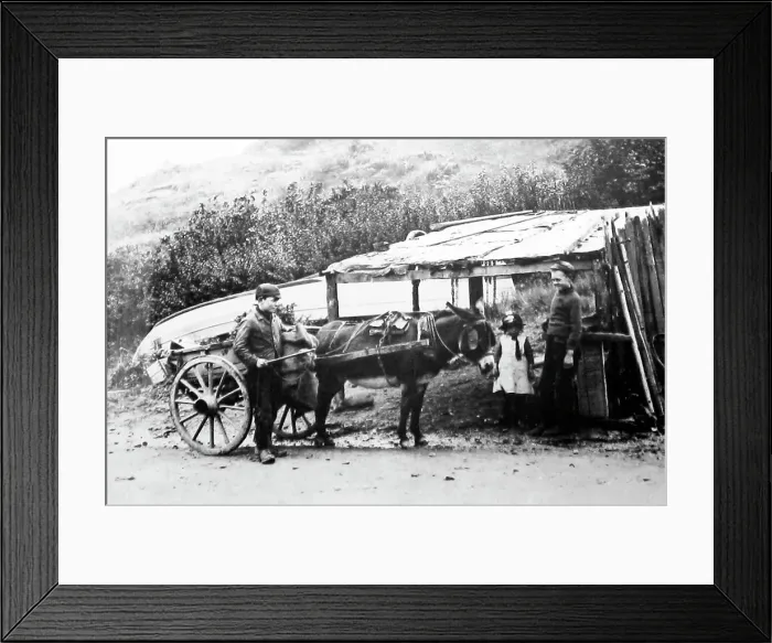 Framed Print : Coalman (boy) at Runswick Bay Framed Print : Coalman (boy) at Runswick Bay