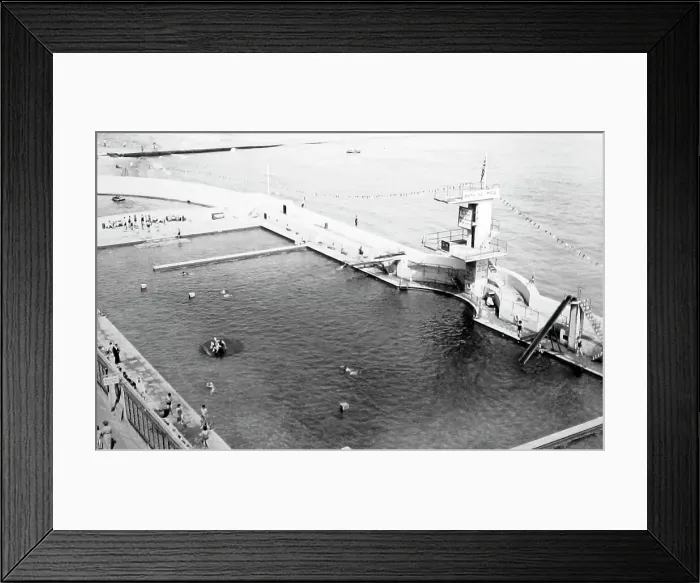 Framed Print : Marina, Swimming Pool, Ramsgate in 1939 Framed Print : Marina, Swimming Pool, Ramsgate in 1939