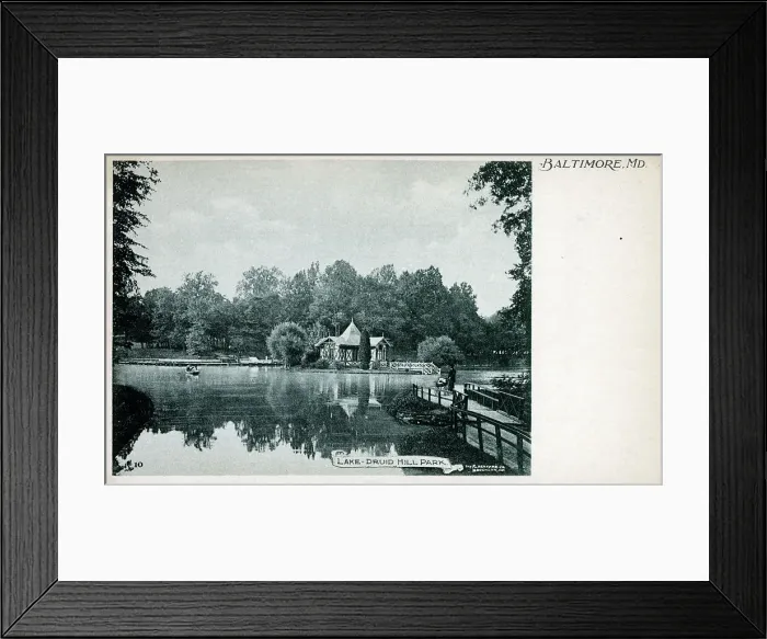 Framed Print : The Lake at Druid Hill Park, Baltimore, Maryland, USA Framed Print : The Lake at Druid Hill Park, Baltimore, Maryland, USA