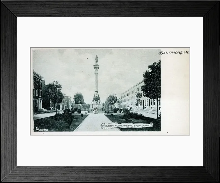 Framed Print : Wildey Monument, Baltimore, Maryland, USA Framed Print : Wildey Monument, Baltimore, Maryland, USA