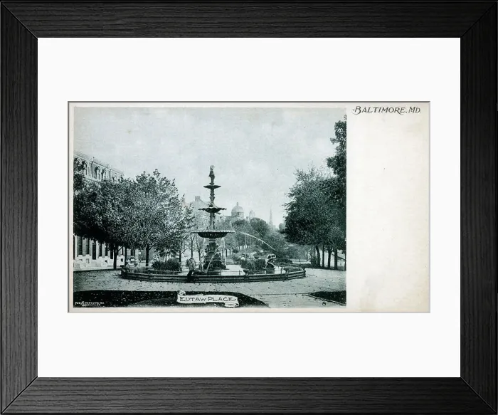 Framed Print : Eutaw Place, Baltimore, Maryland, USA Framed Print : Eutaw Place, Baltimore, Maryland, USA