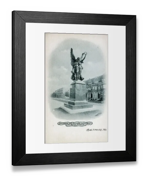 Framed Print : Soldiers and Sailors Monument, Mount Royal Avenue, Baltimore Framed Print : Soldiers and Sailors Monument, Mount Royal Avenue, Baltimore