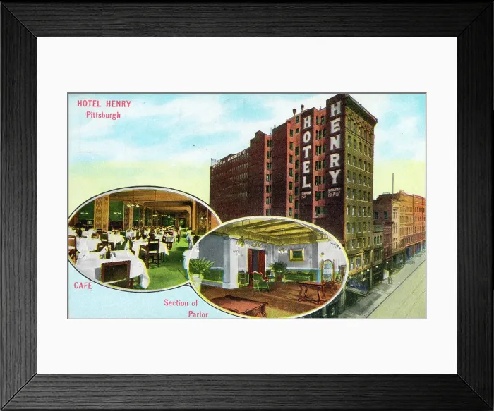 Framed Print : Hotel Henry, Pittsburgh, Pennsylvania, USA Framed Print : Hotel Henry, Pittsburgh, Pennsylvania, USA