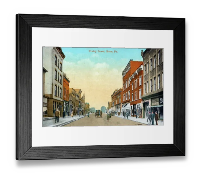 Framed Print : Fraley Street, Kane, Pennsylvania, USA Framed Print : Fraley Street, Kane, Pennsylvania, USA
