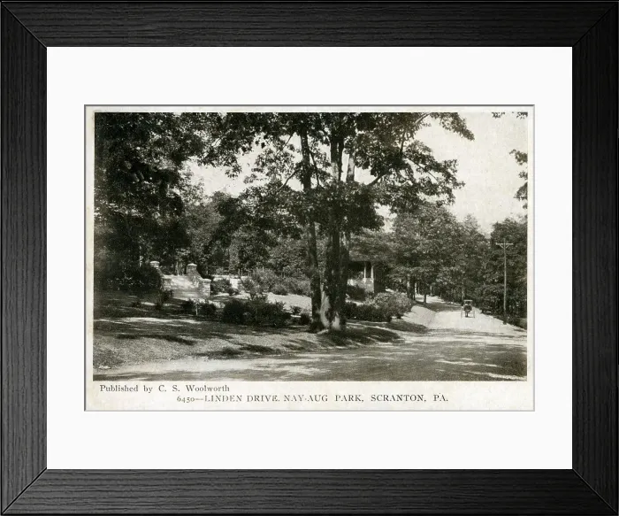Framed Print : Linden Drive - Nay Aug Park, Scranton Pennsylvania, USA Framed Print : Linden Drive - Nay Aug Park, Scranton Pennsylvania, USA