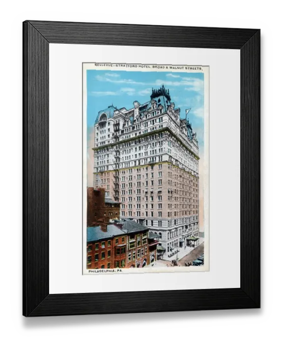 Framed Print : Bellevue-Stratford Hotel, Broad & Walnut, Philadephia, USA Framed Print : Bellevue-Stratford Hotel, Broad & Walnut, Philadephia, USA