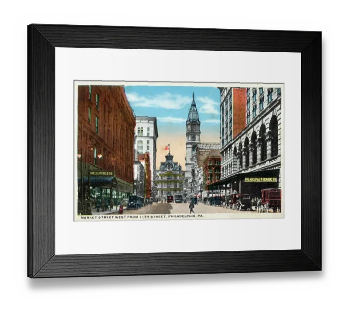 Framed Print : Market Street West from 11th Street, Philadelphia Framed Print : Market Street West from 11th Street, Philadelphia