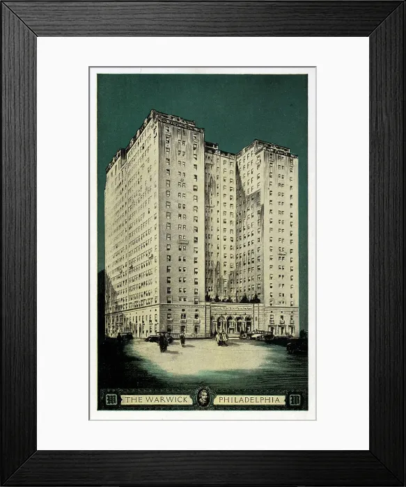 Framed Print : The Warwick Hotel, Philadelphia, Pennsylvania, USA Framed Print : The Warwick Hotel, Philadelphia, Pennsylvania, USA