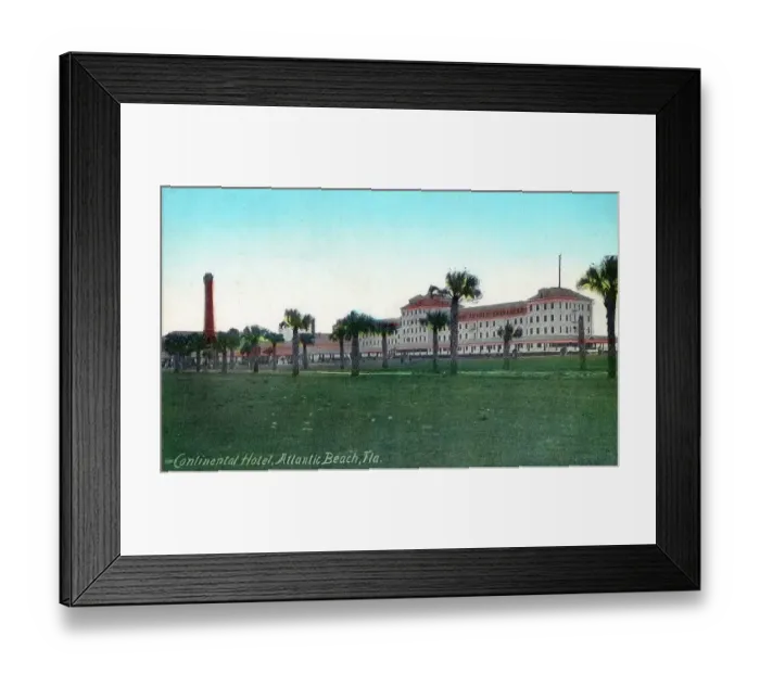 Framed Print : Continental Hotel, Atlantic Beach, Florida, USA Framed Print : Continental Hotel, Atlantic Beach, Florida, USA