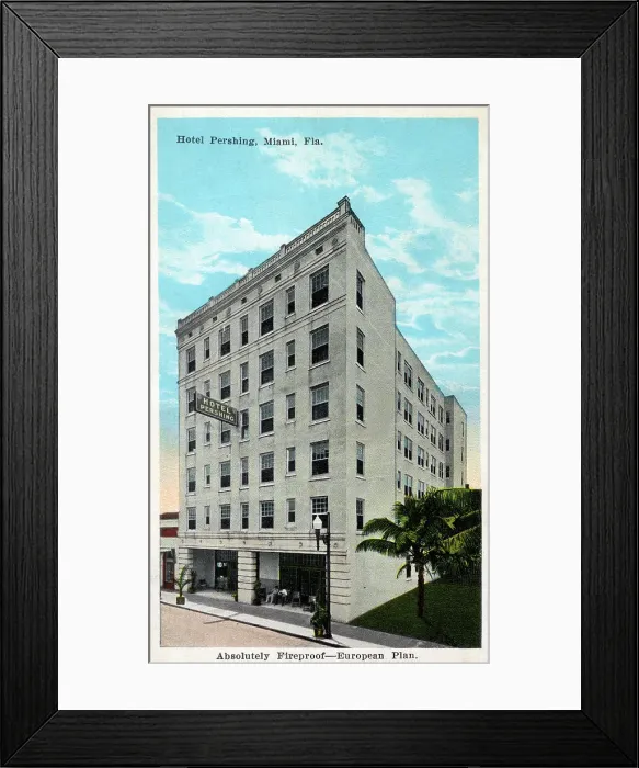 Framed Print : Hotel Pershing, Miami, Florida, USA Framed Print : Hotel Pershing, Miami, Florida, USA