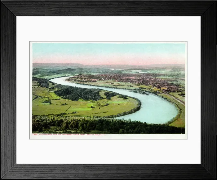 Framed Print : Chattanooga and the Tennessee River from Lookout Mountain Framed Print : Chattanooga and the Tennessee River from Lookout Mountain