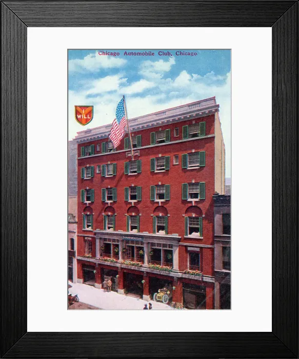 Framed Print : Chicago Automobile Club, Chicago, Illinois, USA Framed Print : Chicago Automobile Club, Chicago, Illinois, USA