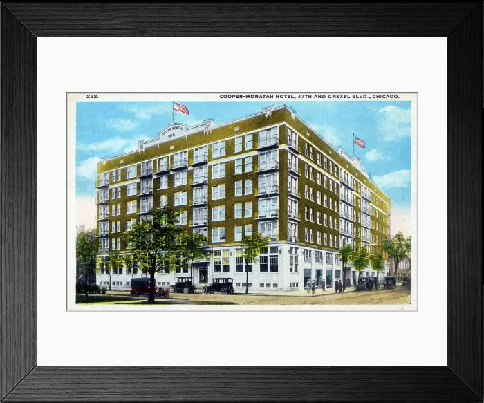 Framed Print : Cooper-Monatah Hotel, 47th and Drexel Boulevard, Chicago Framed Print : Cooper-Monatah Hotel, 47th and Drexel Boulevard, Chicago