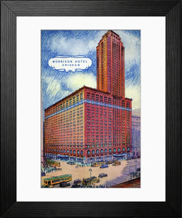 Framed Print : Morrison Hotel, Chicago, Illinois, USA Framed Print : Morrison Hotel, Chicago, Illinois, USA