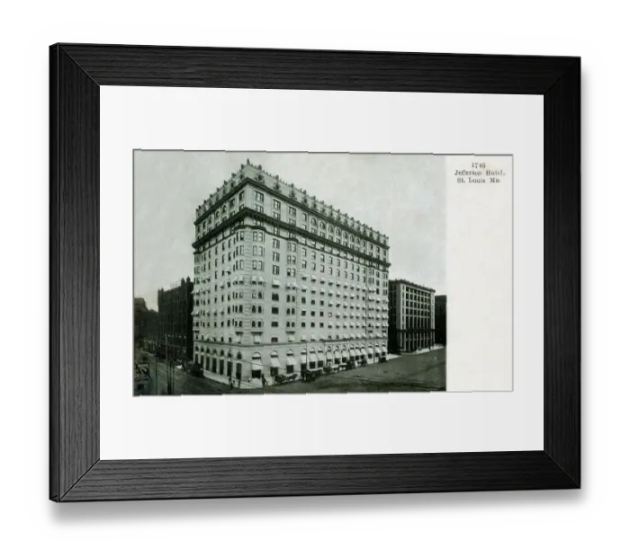 Framed Print : Jefferson Hotel, St. Louis, Missouri, USA Framed Print : Jefferson Hotel, St. Louis, Missouri, USA