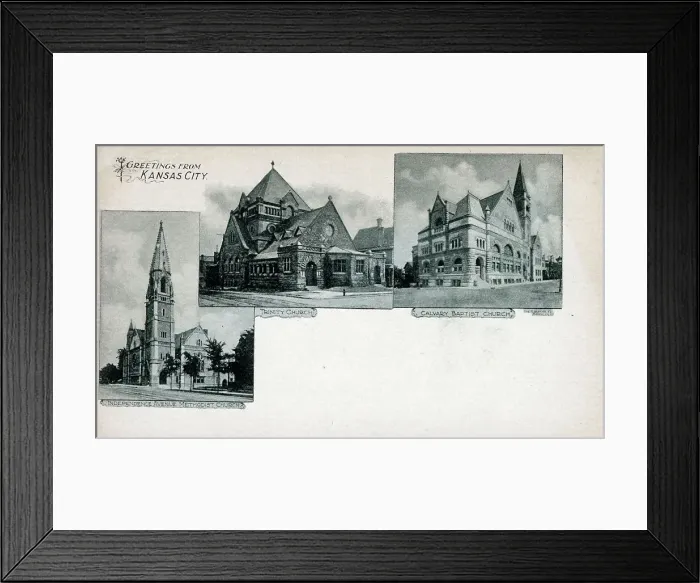 Framed Print : Churches of Kansas City, Missouri, USA Framed Print : Churches of Kansas City, Missouri, USA