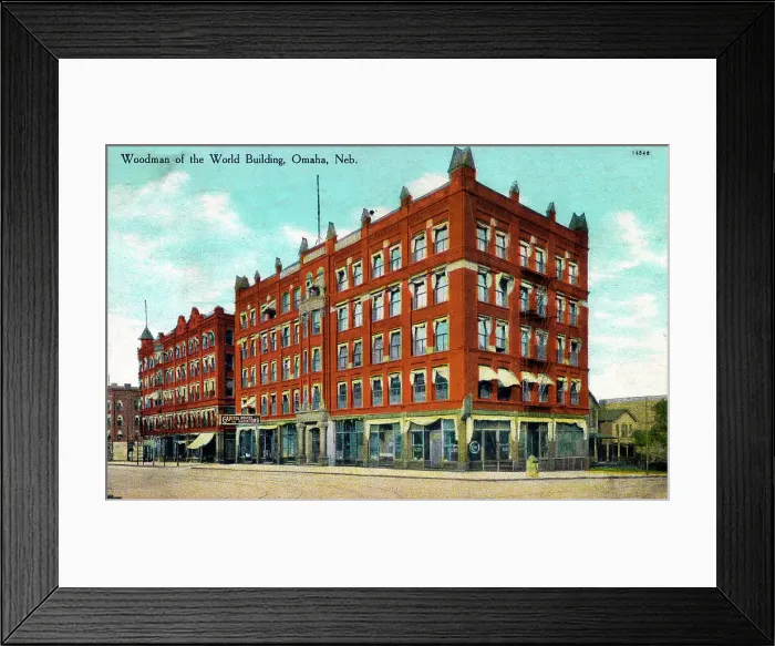 Framed Print : Woodman of the World Building, Omaha, Nebraska, USA
