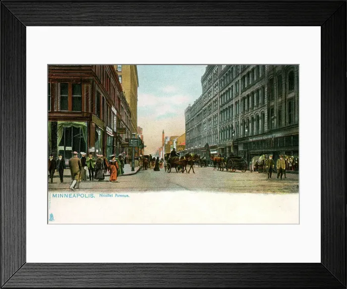 Framed Print : Nicollet Avenue - Minneapolis, Minnesota, USA Framed Print : Nicollet Avenue - Minneapolis, Minnesota, USA