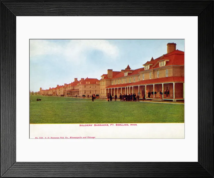 Framed Print : Soldier's Barracks at Fort Snelling, Minnesota, USA Framed Print : Soldier's Barracks at Fort Snelling, Minnesota, USA