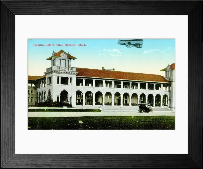 Framed Print : Casino, Belle Isle, Detroit, Michigan, USA Framed Print : Casino, Belle Isle, Detroit, Michigan, USA
