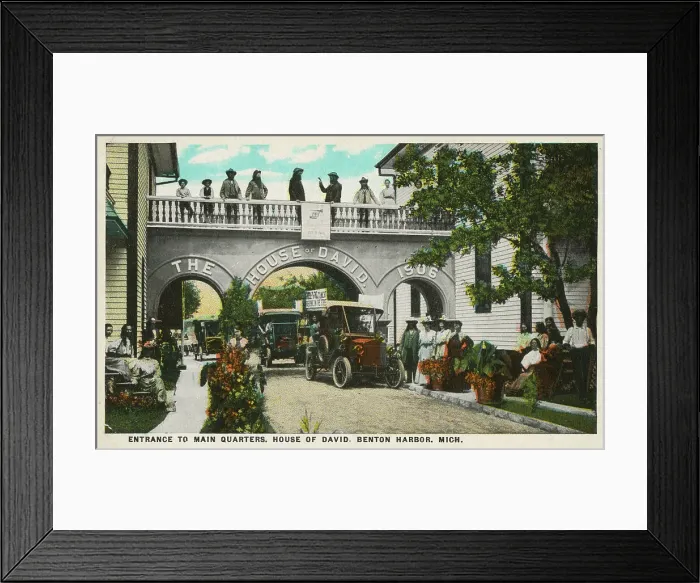 Framed Print : Entrance to Main Quarters - House of David, Benton Harbor Framed Print : Entrance to Main Quarters - House of David, Benton Harbor