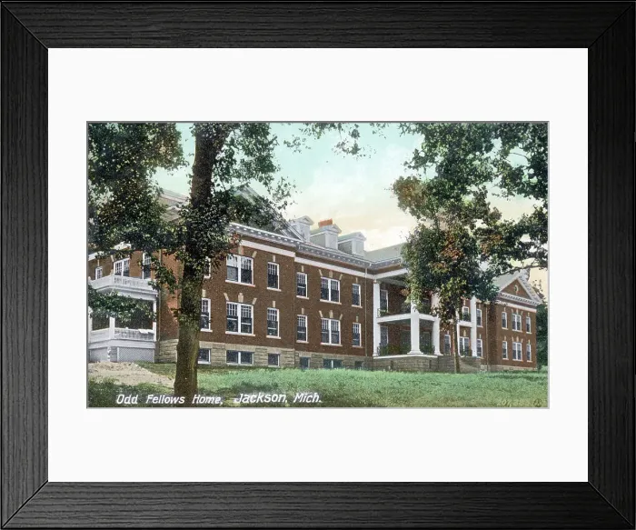 Framed Print : Odd Fellows Home, Jackson, Michigan, USA Framed Print : Odd Fellows Home, Jackson, Michigan, USA