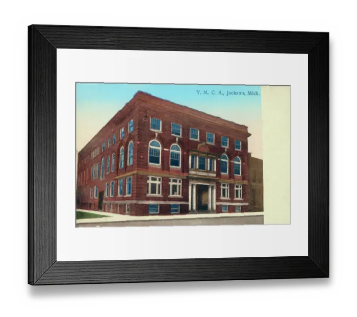 Framed Print : Y.M.C.A. Jackson, Michigan, USA Framed Print : Y.M.C.A. Jackson, Michigan, USA
