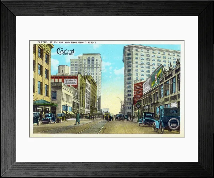 Framed Print : Playhouse Square and Shopping District, Cleveland, Ohio, USA Framed Print : Playhouse Square and Shopping District, Cleveland, Ohio, USA