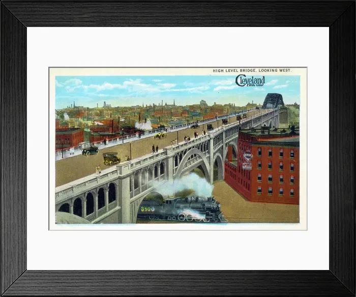Framed Print : High Level Bridge, looking West - Cleveland, Ohio, USA Framed Print : High Level Bridge, looking West - Cleveland, Ohio, USA