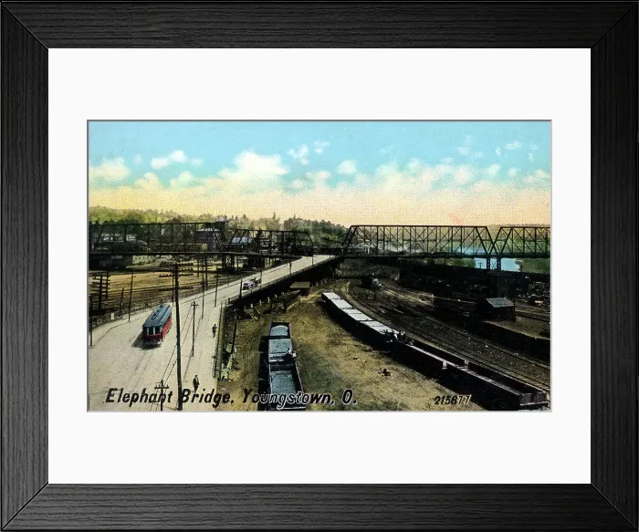 Framed Print : Elephant Bridge, Youngstown, Ohio, USA Framed Print : Elephant Bridge, Youngstown, Ohio, USA